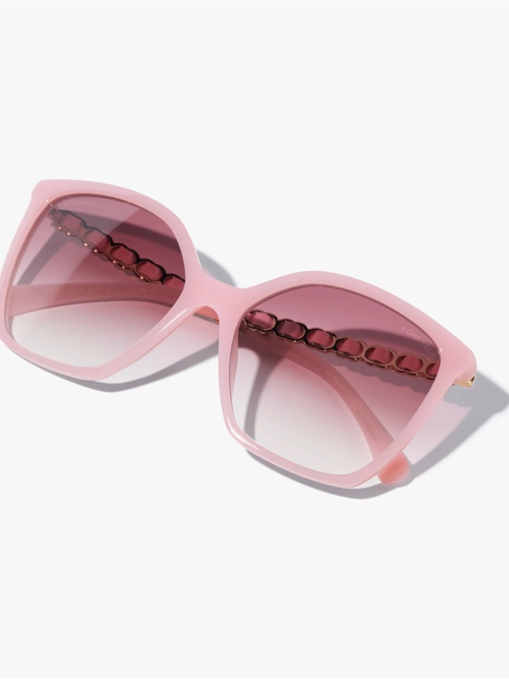 NEW | CHANEL Pink Oversized Cat-Eye Sunglasses - Picture 6 of 6